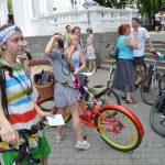 Девушки в полосочку и велосипеды, Харьков, лето-2016