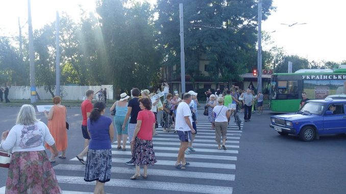 Наезд на активиста, перекрытый проспект в Харькове