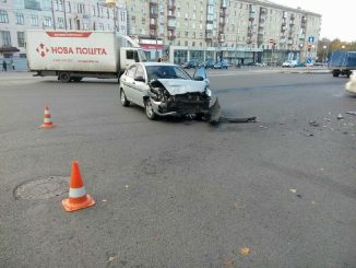 В Харькове на площади Павловской произошла авария