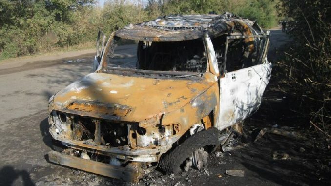 Харьковщина: джип не выдержал обстрел из гранатомета