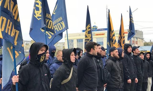 Нацкорпус, пикет Луганской обладминистрации 23 октября