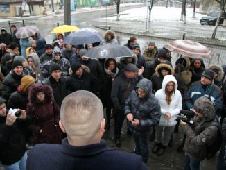 Нацкорпус в Харькове поддержал местных жителей в борьбе против «Альтернативы»